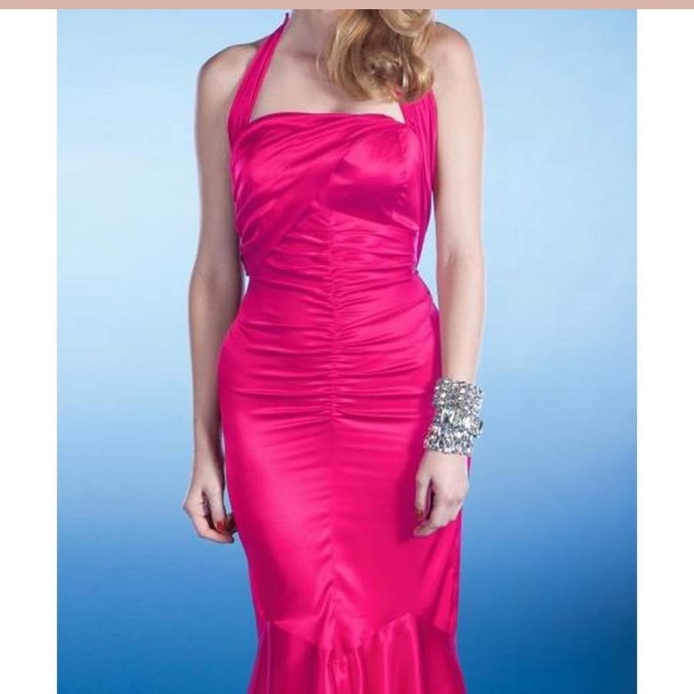 💄FINAL PRICE💄 Prom Pinup  Satin Hot Pink Dress